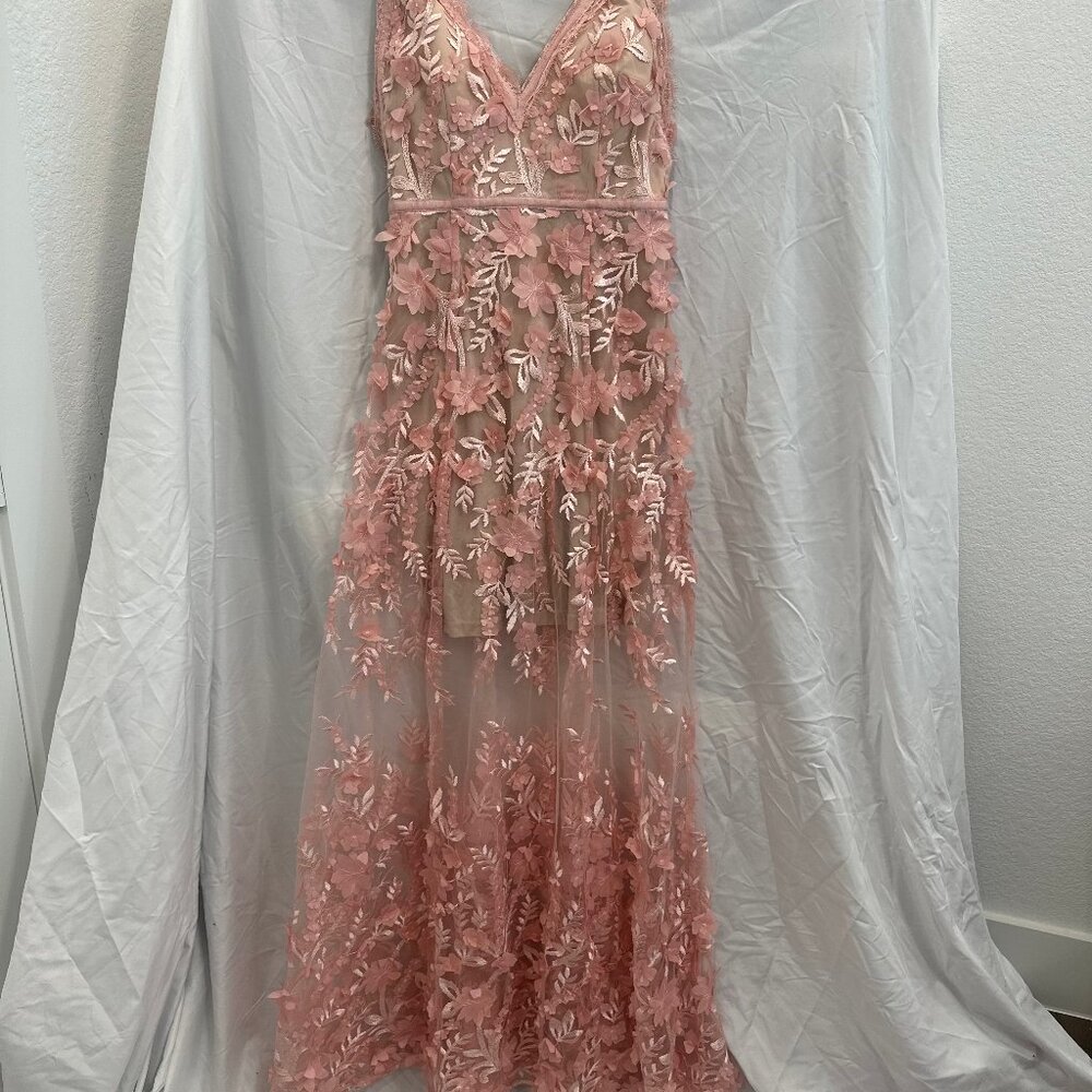 Gianni Bini Floral Appliqué Dress